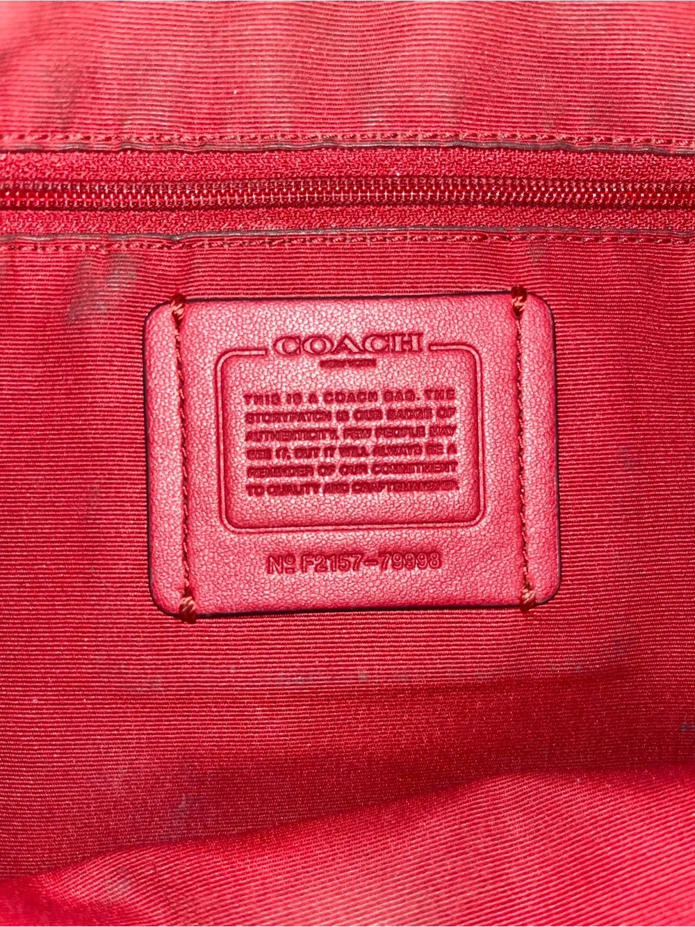 Coach bit lmk discoloration